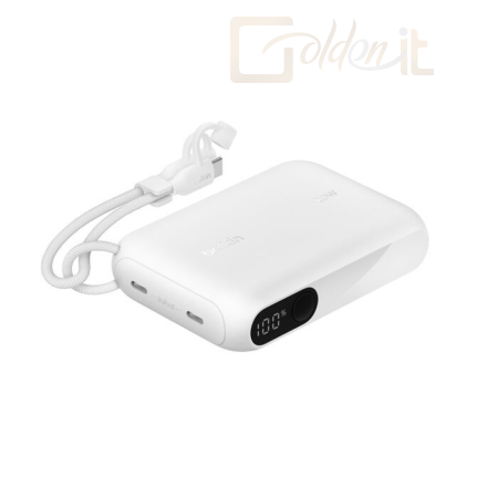 Powerbank vésztöltők Belkin BoostCharge with Display 10000mAh PowerBank White - BPB027HQWH