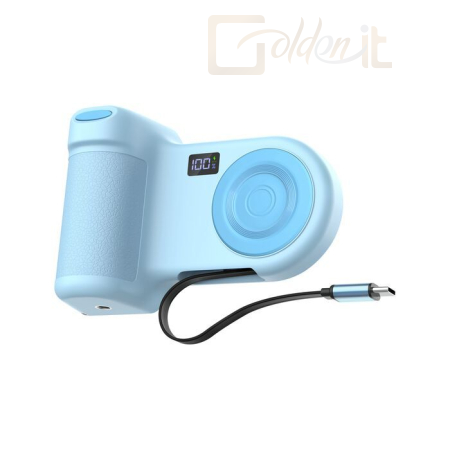 Powerbank vésztöltők Belkin Stage PowerGrip Magnetic Charging Camera Grip with 9300mAh PowerBank Ice Blue - CTA006HQBL