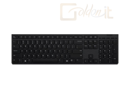 Billentyűzet Lenovo Professional Wireless Bluetooth Rechargeable Keyboard Black HU - 4Y41K04049