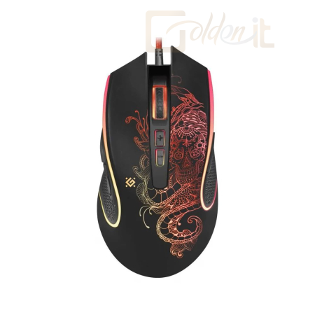 Egér Defender GM-640L Gaming Mouse Black - GM-640L
