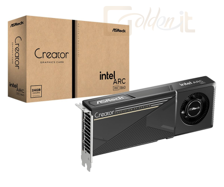 Videókártya ASRock Intel Arc Pro B60 Creator 24GB - 90-GA60ZZ-00UBNF