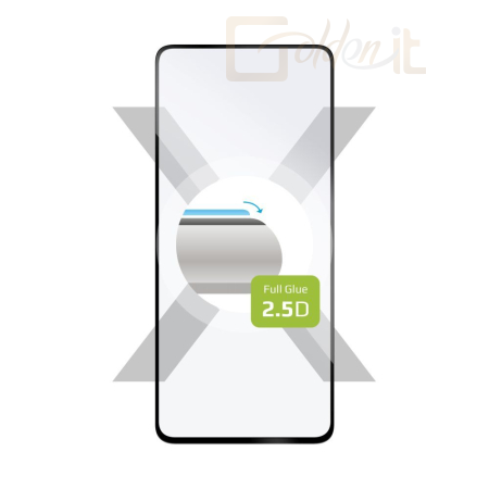 Okostelefon kiegészítő FIXED Full Cover 2,5D Tempered Glass for Xiaomi Redmi Note 12 Pro+ 5G, black - FIXGFA-957-BK