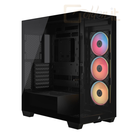 Ház Corsair 3500X LX-R RGB iCUE Link Tempered Glass Black - CC-9011324-WW