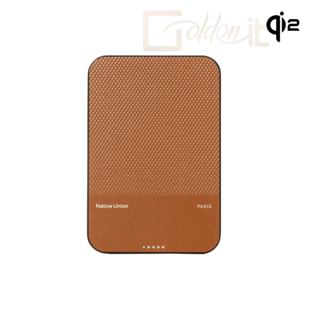 Powerbank vésztöltők Native Union (Re)Classic Magnetic Power Bank Qi2 5000mAh Tan - PB-5KMS-TAN-Q2