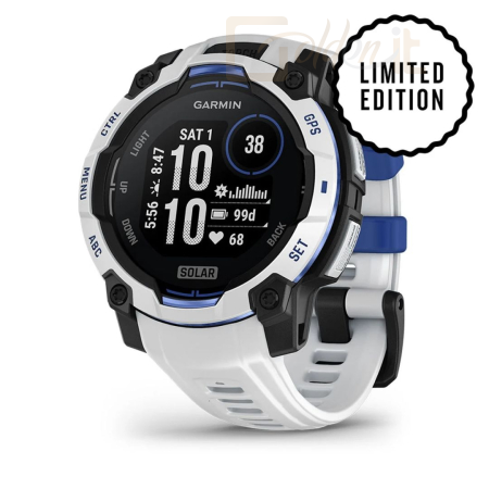 Okosóra Garmin Instinct 3 45mm Solar Whitestone with Whitestone Band - 010-02934-03