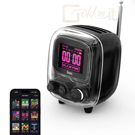 Hangfal Divoom Tiivoo-2 Bluetooth Speaker Tender Black - TIIVOO-2_BLACK