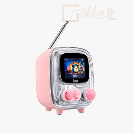 Hangfal Divoom Tiivoo-2 Bluetooth Speaker Light Pink - TIIVOO-2_PINK