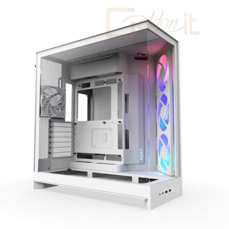 Ház NZXT H9 Flow RGB (2025) Tempered Glass White - CM-H92FW-R1
