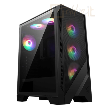 Ház Msi MAG FORGE 120A Airflow Tempered Glass Black - 306-7G23A21-809