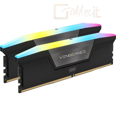RAM Corsair 16GB DDR5 5200MHz Kit(2x8GB) Vengeance RGB Black - CMH16GX5M2B5200C40