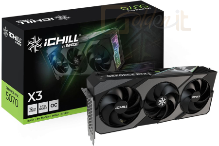 Videókártya Inno3D GeForce RTX5070 12GB GDDR7 iChill X3 - C50703-12D7X-195065H