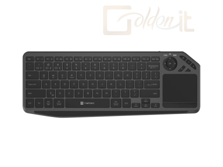 Billentyűzet natec Turbot 2 Wireless Bluetooth Keyboard Black US - NKL-2317