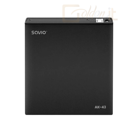 Optikai meghajtók Savio AK-43 External Slim DVD-Writer Black BOX - AK-43