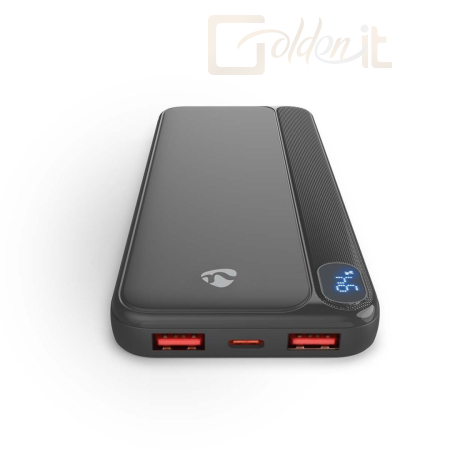 Powerbank vésztöltők Nedis PBKPD20W125BK 10000mAh Powerbank Black - PBKPD20W125BK
