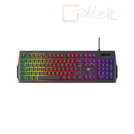 Billentyűzet HAVIT Gamenote KB866L Gaming Keyboard Black/Red US - KB866LBR