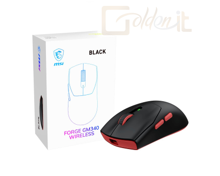 Egér Msi Forge GM340 Wireless Bluetooth mouse Black - S12-4301730-HH9