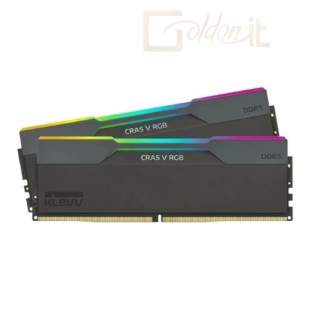 RAM Klevv 32GB DDR5 6000MHz Kit(2x16GB) Cras V RGB for AMD Obsidian Black - KD5AGU880-60A300G