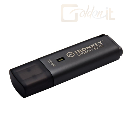 USB Ram Drive Kingston 64GB Ironkey Locker+ 50 G2 USB3.2 Black - IKLP50G2/64GB