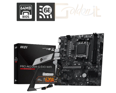 Alaplap Msi PRO A620AM-G EVO WIFI - 7E96-001R