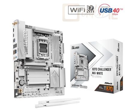 Alaplapok ASRock X870 CHALLENGER WIFI WHITE - 90-MXBUL0-A0UAYZ
