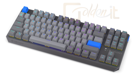 Billentyűzet Endorfy Thock V2 TKL Wireless Bluetooth Yellow Switch Mechanical Keyboard Grey US - EY5A130