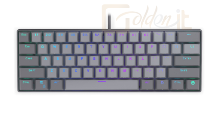 Billentyűzet Endorfy Thock V2 Compact Red Switch Mechanical Keyboard Grey US - EY5A128