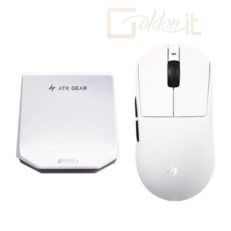 Egér ATK Dragonfly A9 NB Wireless Gaming Mouse White - A9 NB ULTRA WHITE