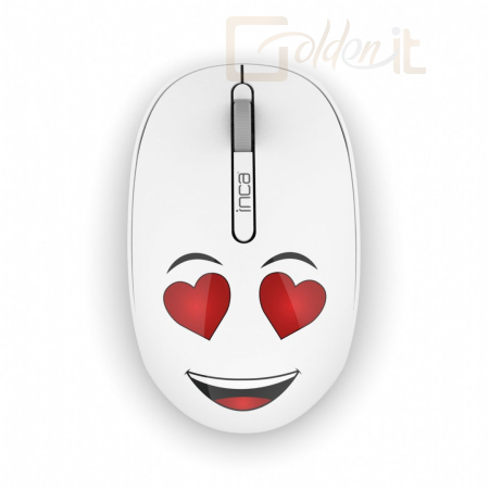 Egér INCA IWM-245RB Wireless Mouse White - IWM-245RB