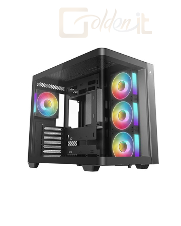 Ház DeepCool CG530U 4F Tempered Glass Black - CG530U 4F
