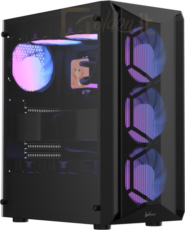 Ház Formula Air Power G1 Plus Tempered Glass Black - AIR POWER G1 PLUS BLACK