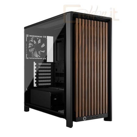 Ház Corsair 4000D RS Tempered Glass Black/Walnut - CC-9011340-WW
