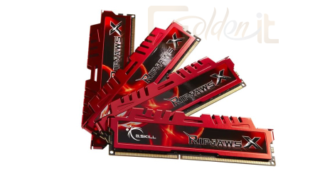 RAM G.SKILL 16GB DDR3 1600MHz Kit(4x4GB) RipjawsX Red - F3-12800CL9Q-16GBXL