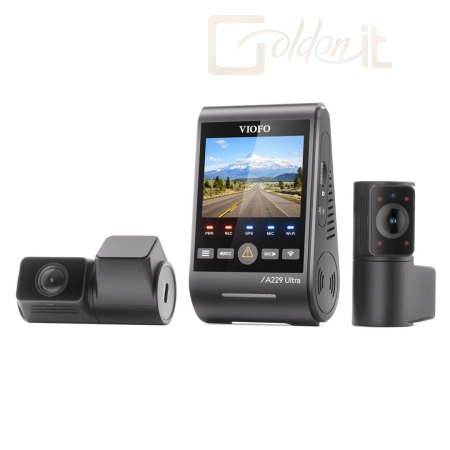 Videokamera VIOFO A229 Ultra 3CH Dash Cam Black - A229 ULTRA 3CH-G GPS