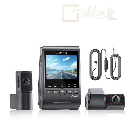 Videokamera VIOFO A329S 3CH Dash Cam Black - A329S 3CH GPS