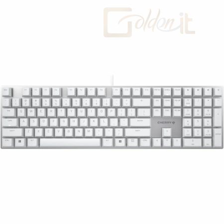 Billentyűzet Cherry KC 200 MX Keyboard White/Silver US - G80-3950LIBUS-1