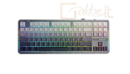 Billentyűzet Aula F87 Gasket Gaming Wireless Bluetooth Mechanical Keyboard Grey US - AUF87-GG-SC-E