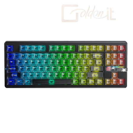 Billentyűzet Aula F87 Pro V2 Gasket Gaming Wireless Bluetooth Mechanical Keyboard Black US - AUF87PV2-BMT-LX3