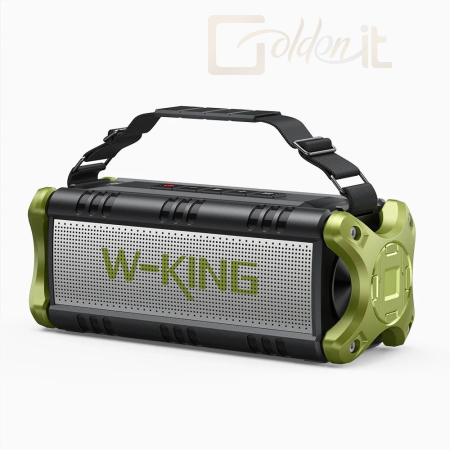 Hangfal W-King D8 Bluetooth Speaker Black/Green - D8-GRE