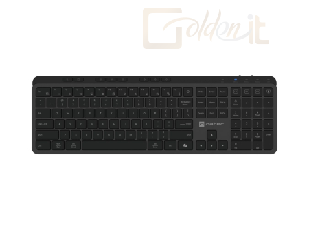 Billentyűzet natec Medusa Wireless Bluetooth Keyboard Black US - NKL-2316
