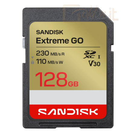USB Ram Drive Sandisk 128GB SDXC Extreme GO UHS-I U3 V30 - SDSDXGN-128G-GNCIN