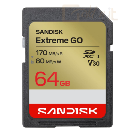 USB Ram Drive Sandisk 64GB SDXC Extreme GO UHS-I U3 V30 - SDSDXGN-064G-GNCIN