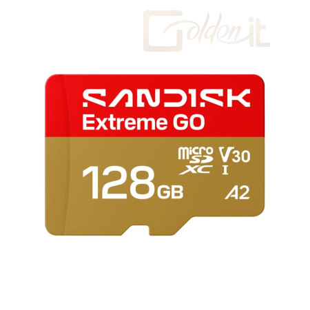 USB Ram Drive Sandisk 128GB microSDXC Extreme GO UHS-I U3 V30 A2 - SDSQXGN-128G-GN6MN