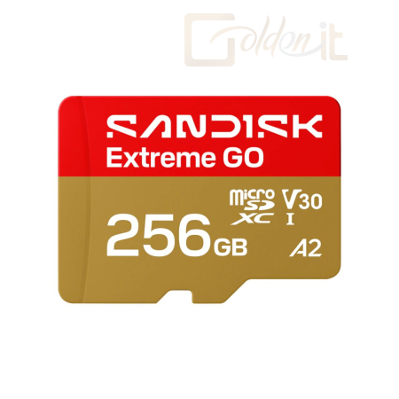 USB Ram Drive Sandisk 256GB microSDXC Extreme GO UHS-I U3 V30 A2 - SDSQXGN-256G-GN6MN