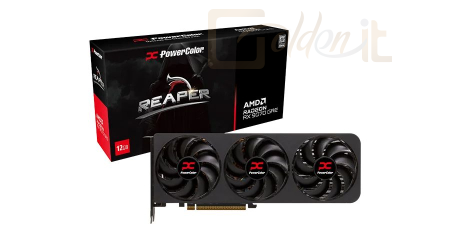 Videókártya PowerColor RX9070GRE 12GB DDR6 Reaper - 9070GRE REAPER