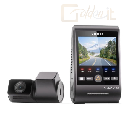 Videokamera VIOFO A229 Ultra 2CH Dash Cam Black - A229 ULTRA 2CH-G GPS