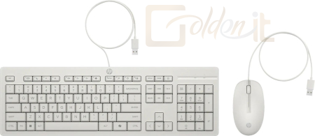 Billentyűzet HP 225 Wired Keyboard Combo White US - AW5S6AA#AKC