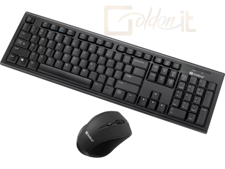 Billentyűzet Sandberg Office DesktopSet INT Wireless Keyboard Combo Black HU - 631-23