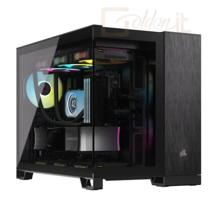 Ház Corsair 2500X Tempered Glass Black/Obsidian - CC-9011287-WW