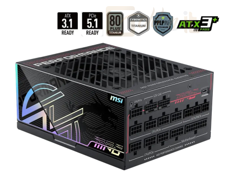 Táp Msi 1600W 80+ Titanium MPG Ai1600TS PCIE5 - MPG AI1600TS PCIE5