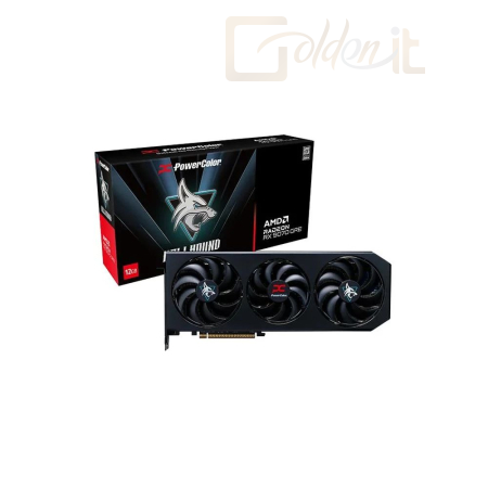 Videókártya PowerColor RX9070GRE 12GB DDR6 Hellhound - RX9070GRE 12G-L/OC